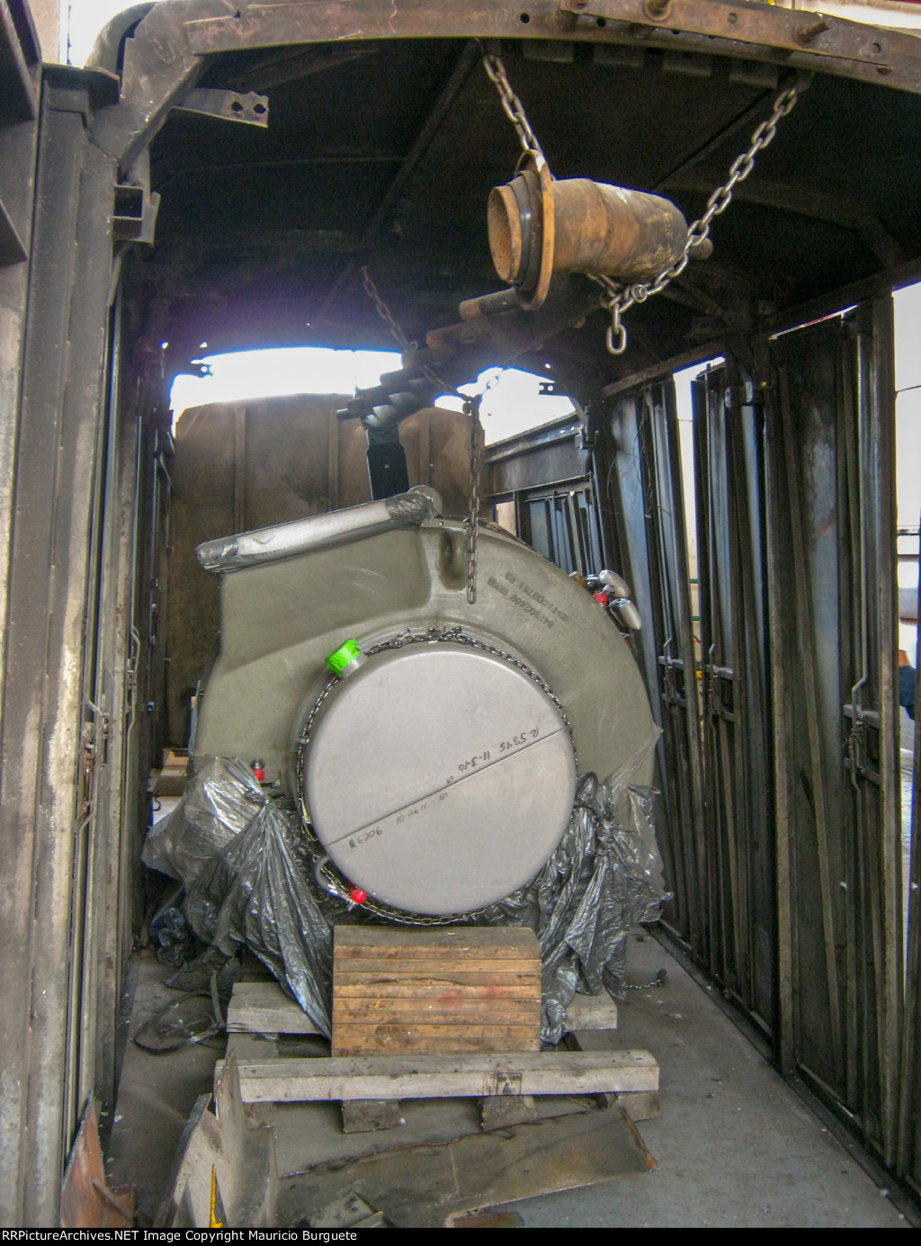 New Engine under a Locomotive hood